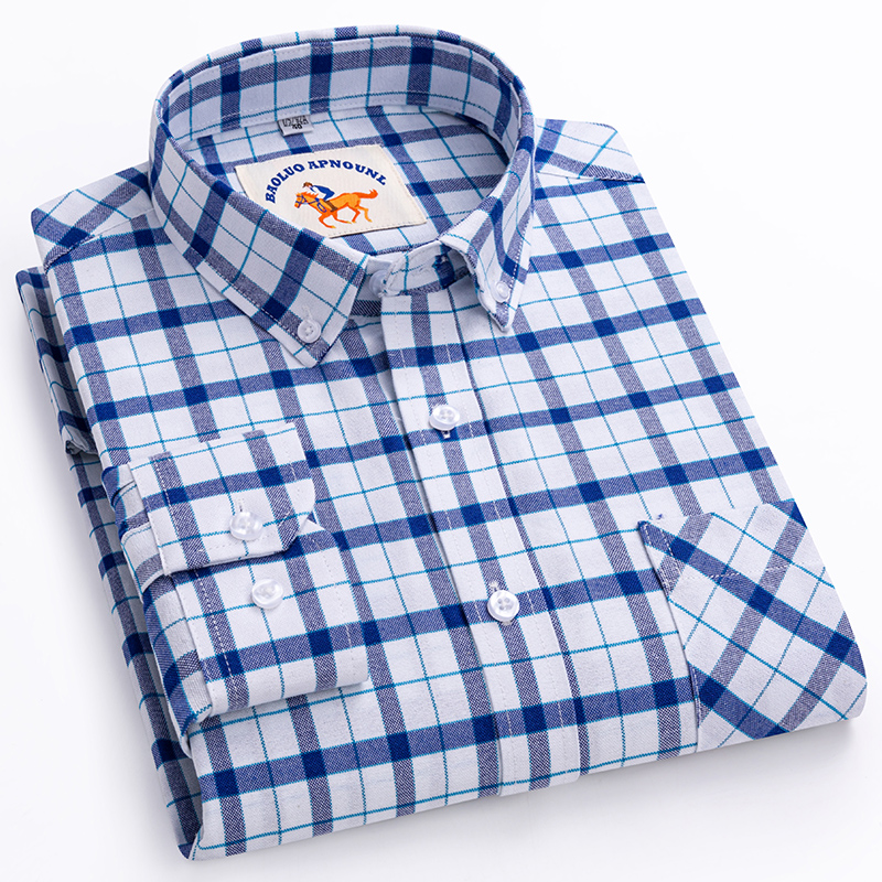 Kemeja baru ukuran besar 5XL l - Oxford Cotton Casual Shirt Business ulasan dan harga