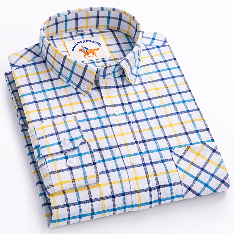 Kemeja baru ukuran besar 5XL l - Oxford Cotton Casual Shirt Business ulasan dan harga
