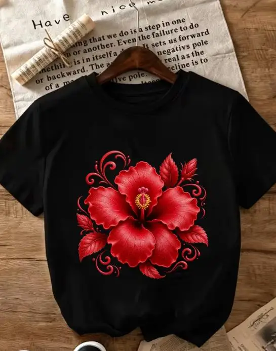 Kaos Wanita Model Vintage Tahu - Vintage Hawaiian Floral Shirt ulasan dan harga