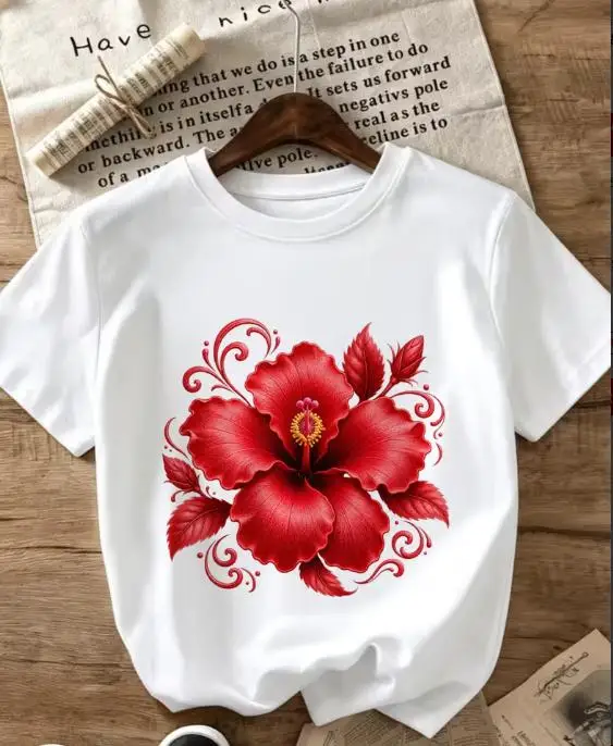 Kaos Wanita Model Vintage Tahu - Vintage Hawaiian Floral Shirt ulasan dan harga